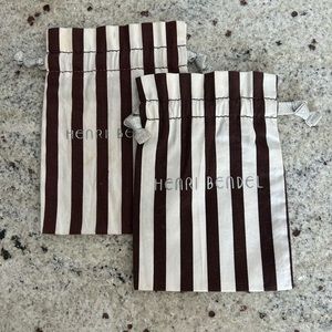Two Henri Bendel dust bags